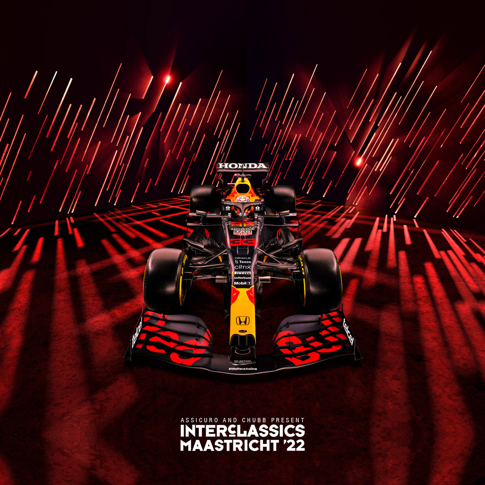Formule 1 auto Max Verstappen op InterClassics Maastricht van 8 tot en met 11 september 2022